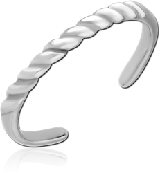 SURGICAL STEEL GRADE 316L TOE RING - TWITST ROPE