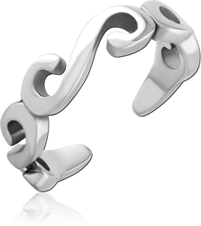SURGICAL STEEL GRADE 316L TOE RING