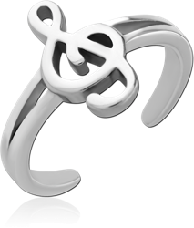 SURGICAL STEEL GRADE 316L TOE RING