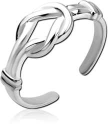 STERLING 925 SILVER TOE RING - KNOT