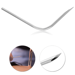 CURVED STAINLESS STEEL NEEDLE