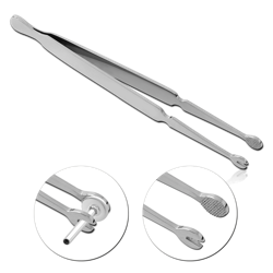 STAINLESS STEEL GRADE 304 LABRET HOLDING TWEEZERS