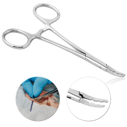 PLAIN THIN TWEEZERS FOR DERMAL ANCHOR