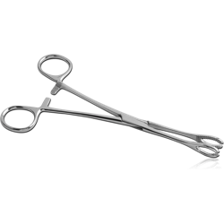 STERILE STAINLESS STEEL SLOTTED TONGUE CLAMP