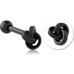 BLACK PVD COATED SURGICAL STEEL GRADE 316L  TRAGUS MICRO BARBELL