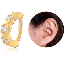 GOLD PVD COATED SURGICAL STEEL GRADE 316L ROOK CLICKER