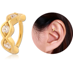 GOLD PVD COATED SURGICAL STEEL GRADE 316L ROOK CLICKER