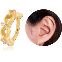 GOLD PVD COATED SURGICAL STEEL GRADE 316L ROOK CLICKER