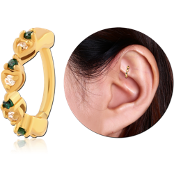 GOLD PVD COATED SURGICAL STEEL GRADE 316L ROOK CLICKER