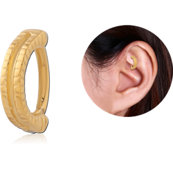 GOLD PVD COATED SURGICAL STEEL GRADE 316L ROOK CLICKER