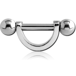 SURGICAL STEEL GRADE 316L HELIX SHIELD WITH BALLS