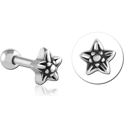 SURGICAL STEEL GRADE 316L TRAGUS MICRO BARBELL