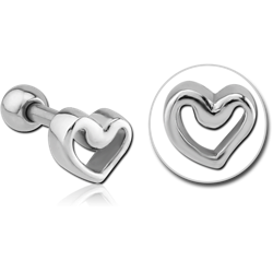 SURGICAL STEEL GRADE 316L TRAGUS MICRO BARBELL