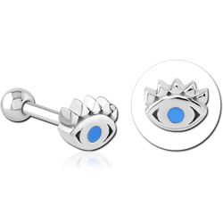 SURGICAL STEEL GRADE 316L TRAGUS MICRO BARBELL- EYE