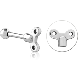 SURGICAL STEEL GRADE 316LTRAGUS MICRO BARBELL