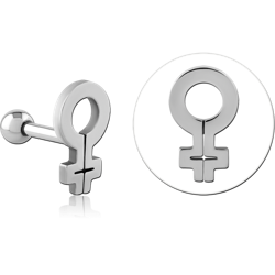 SURGICAL STEEL GRADE 316L TRAGUS MICRO BARBELL