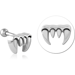 SURGICAL STEEL GRADE 316L TRAGUS MICRO BARBELL