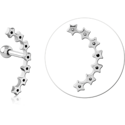 SURGICAL STEEL GRADE 316L TRAGUS MICRO BARBELL