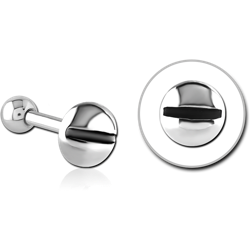 SURGICAL STEEL GRADE 316L TRAGUS MICRO BARBELL - SCREW HEAD