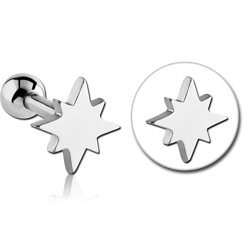 SURGICAL STEEL GRADE 316L TRAGUS MICRO BARBELL