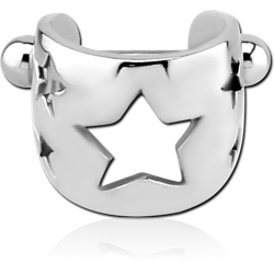 SURGICAL STEEL GRADE 316L CARTILAGE SHIELD - STARS