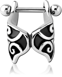 SURGICAL STEEL GRADE 316L CARTILAGE SHIELD - WINGS