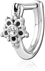 STERILE SURGICAL STEEL GRADE 316L JEWELED TRAGUS CLICKER