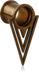 ANTIQUE BRASS PVD COATED STAINLESS STEEL GRADE 304 DOUBLE FLARED TUNNEL