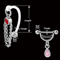 measurement of INTIMATE JEWELRY