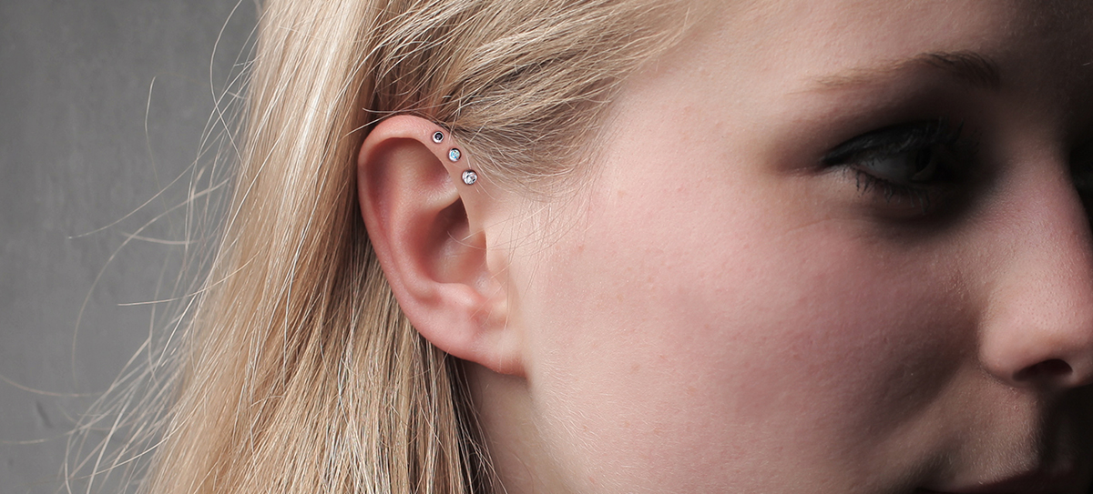 Triple Helix Piercings